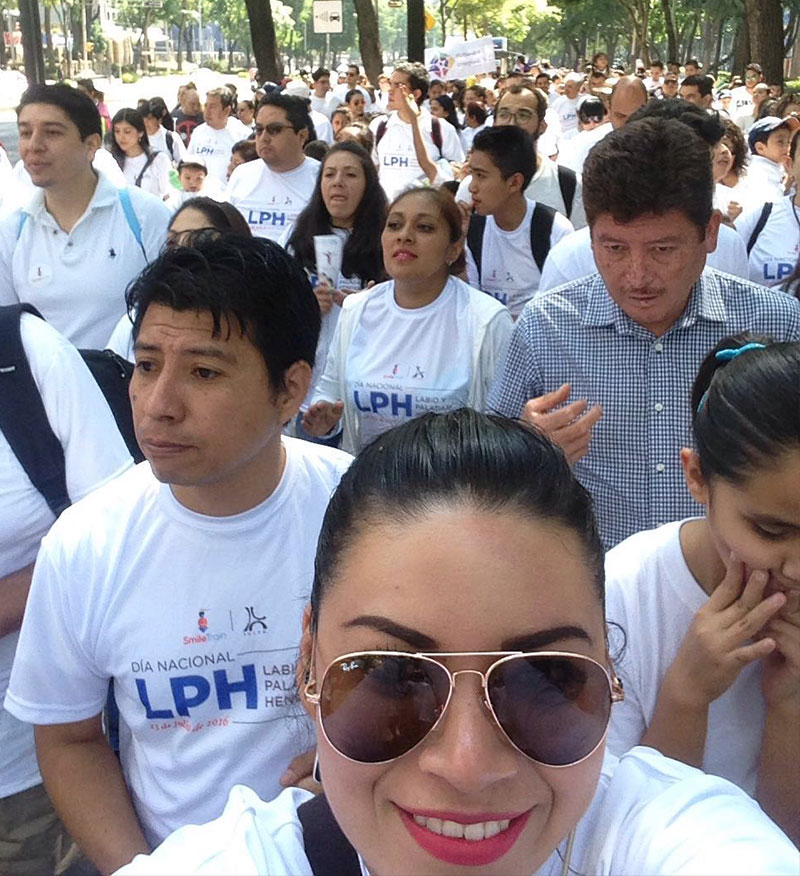 Karla with a large gathering of people for LPH day