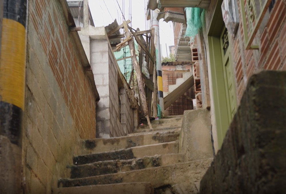 stairs to mathias' home