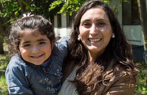 Matilda and Soledad smiling